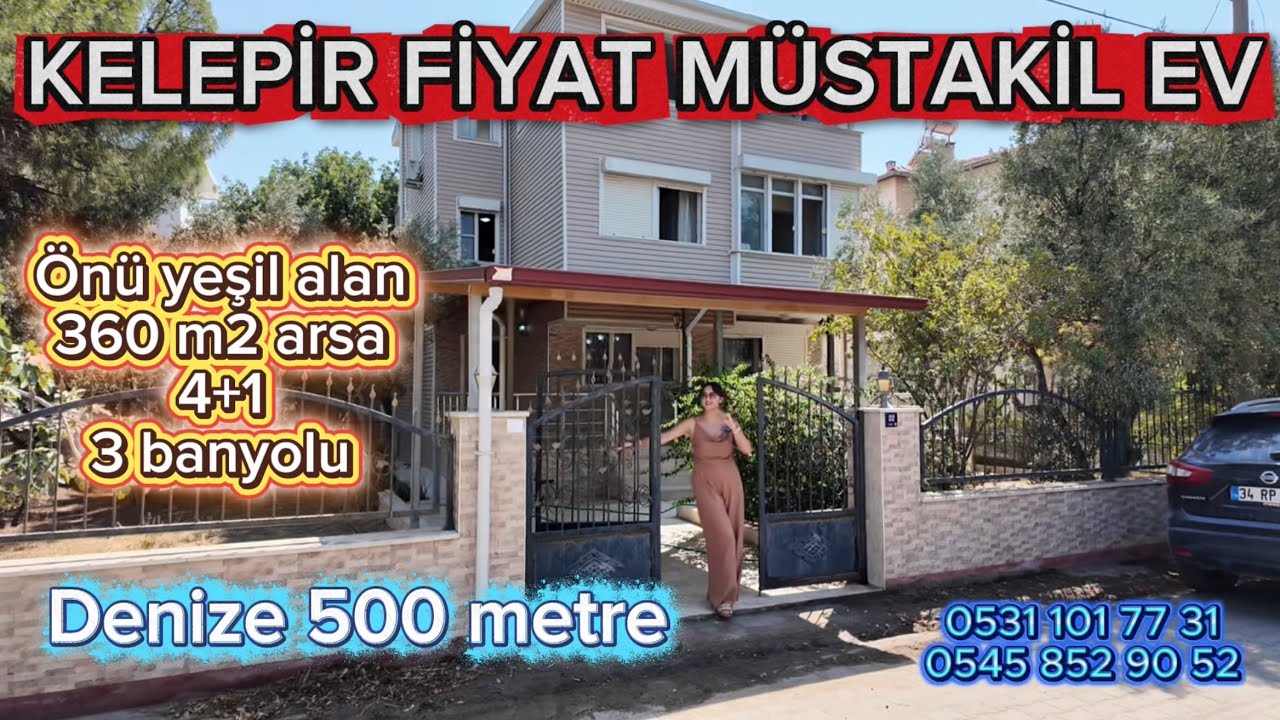 ♦️SATILDI♦️KELEPİR FİYAT TAM MÜSTAKİL EV ÖNÜ YEŞİL ALAN #didim #yatırım #satılık #gayrimenkul