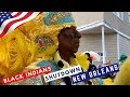 BLACK INDIANS SHUT DOWN THE STREETS IN NEW ORLEANS | TRAVEL COUPLE (Our First Vlog Back Home)