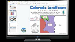 Details Coloring Colorado Landforms Map Guide