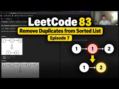 Removing Duplicates From a Linked List | LeetCode #83 (Easy)