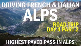 Road Trip to Alps. Most beautiful and dangerous passes in France and Italy 4K