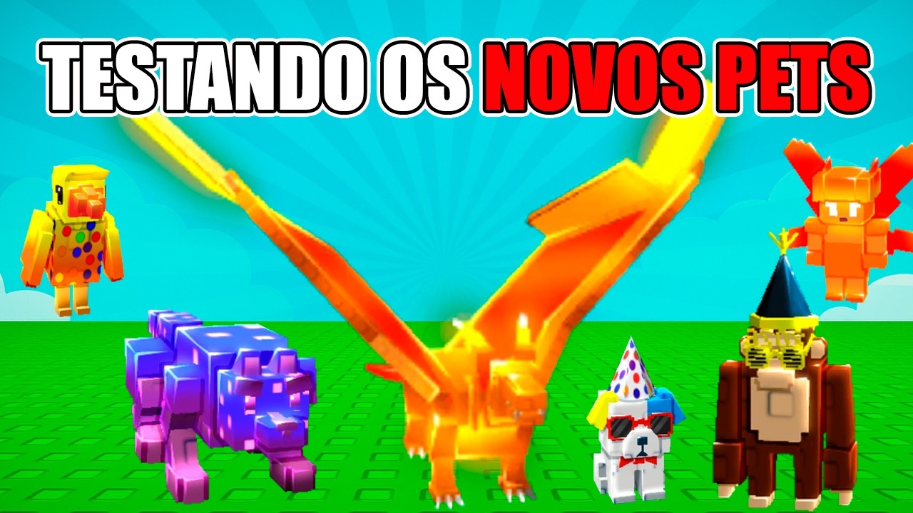 TESTEI TODOS OS PETS NOVOS DA UPDATE DE ANO NOVO! - YouTube