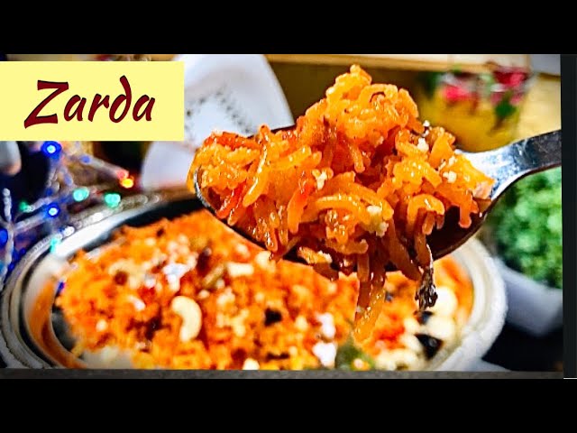 Zarda Recipe| Dawat Wala Tasty Zarda | Basanti Pulav | Sweet  Flavored Rice| Eid Special | Perfect Home Kitchen and Garden