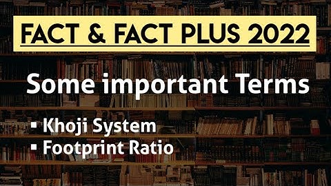 Khoji System | Footprint Ratio | Some Important Points | FACT & FACT PLUS 2022 | @savvyforensics