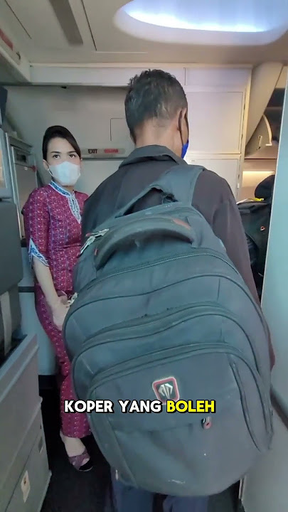 tips naik pesawat edisi koper cabin