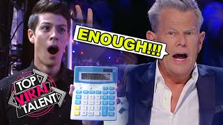 HOW DOES THIS KID DO IT?! Judge Has Heard ENOUGH \& Stops The HUMAN CALCULATOR During His Audition!