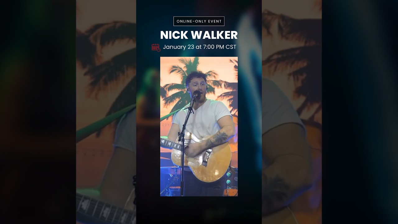NEW SHOW 🎶 Catch Nick Walker's Interstate Music debut, Tuesday 1/23 