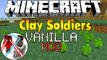 Minecraft Mod Showcase Clay Soldiers With Only One Command Block