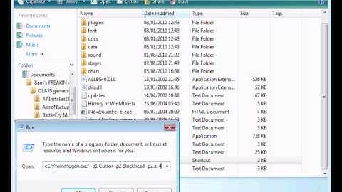MUGEN - how to play against a specific AI opponent
