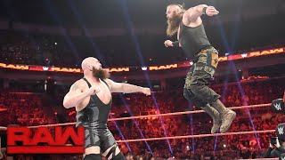 |WWE PO POLSKU| Big Show vs. Braun Strowman - podczas walki rozpadł się ring