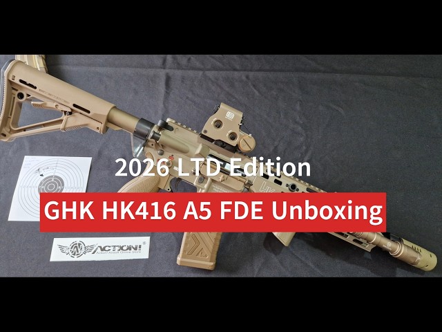 2026 LTD Edition GHK HK416A5 FDE GBBR Unboxing - YouTube