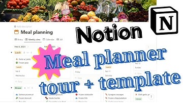 Notion tour - Meal planner