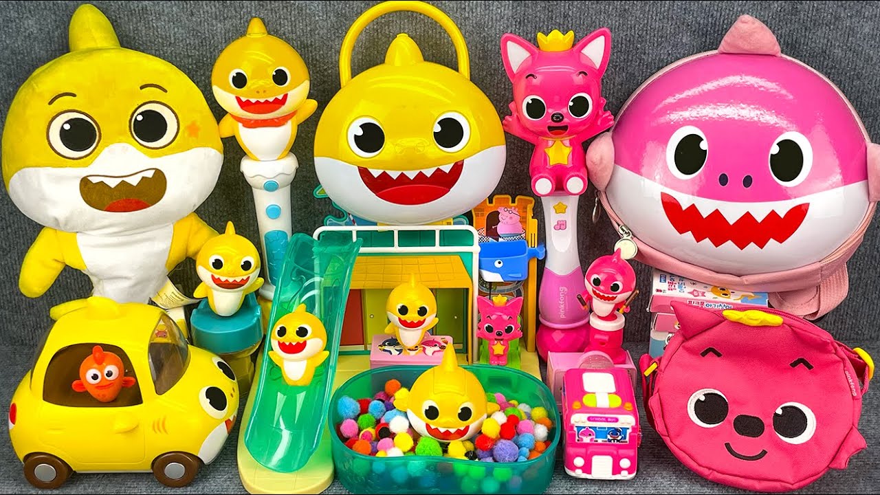 95 Mins BABY SHARK - Satisfying Unboxing WowWee Baby Shark Water Park Toys ASMR ✨NO TALKING