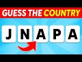 Guess the country by its scrambled name  country quiz