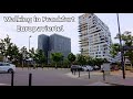 Walking in Frankfurt Europaviertel Germany 2022 | 4K Virtual City Walk Tour