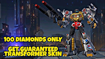 Recharge 100 diamonds Get Roger  Transformer skin mlbb