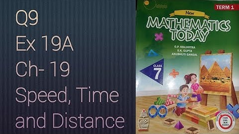 Q9 Ex 19A Speed, time and distance | ICSE Math Class 7 |
