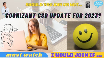 Cognizant CSD Update ||Cognizant