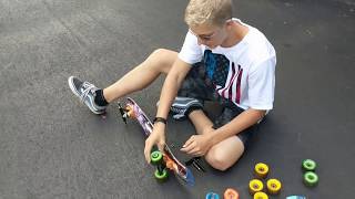 Real vs. fake penny board wheels