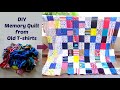 DIY Memory Quilt from Old T-shirts | Recycling kids clothes | Best out of waste