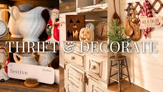 Vintage Fall & Christmas Vibes! TWO Thrift Stores + HAUL & STYLING! 😍