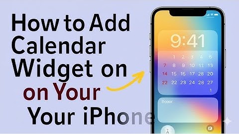 How to Add Calendar Widget on Your iPhone  How to Add Google Calendar Widget on Your iPhone