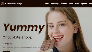 Chocolate Shop Website Design # trailar