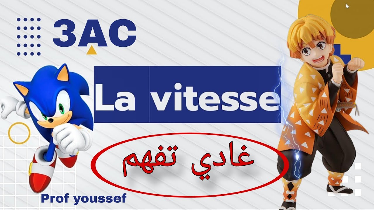 La Vitesse Moyenne 3 Année Collège (3AC)