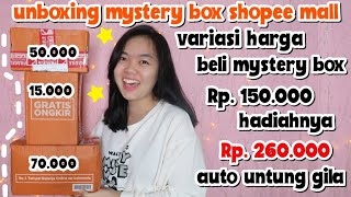 UNBOXING MYSTERY BOX SHOPEE MALL VARIASI HARGA | SHOPEE HAUL MYSTERY BOX