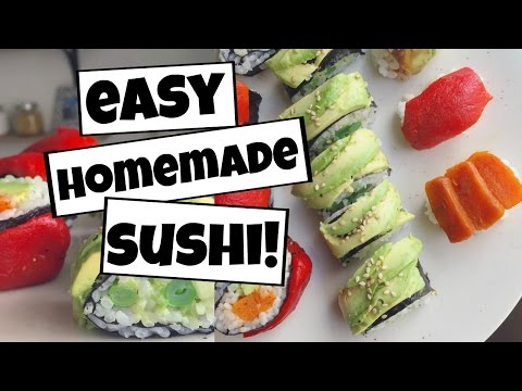 How to make VEGAN Sushi at Home! Unique, easy to make, and HEALTHY