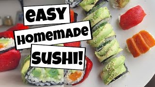 How to make VEGAN Sushi at Home! Unique, easy to make, and HEALTHY