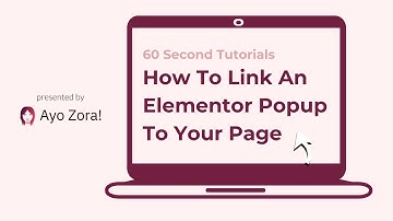 Elementor Tutorial: How to link an Elementor popup to a page