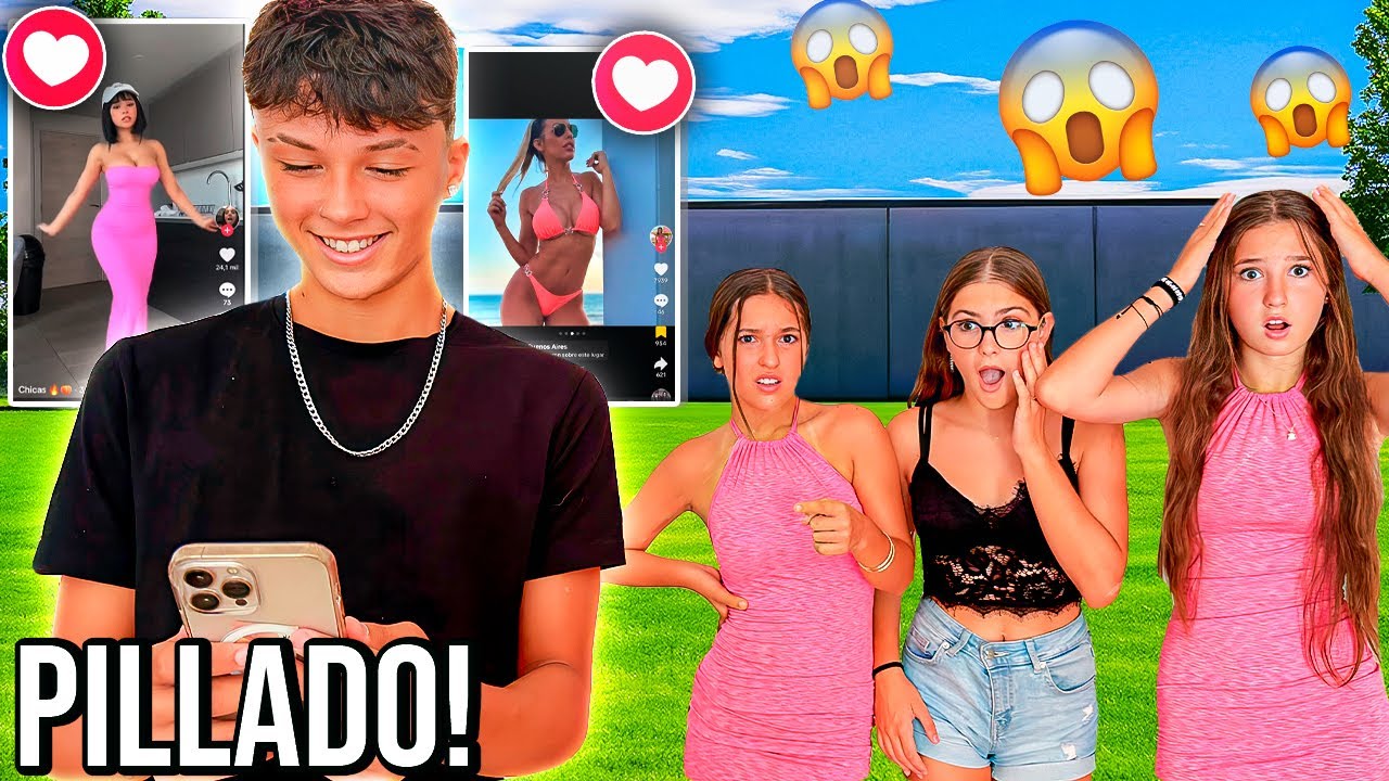 REACCIONANDO A LOS TIKTOKS DE MI NOVIO*pillado*