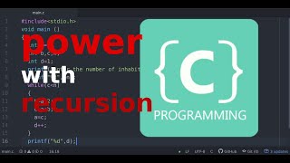 C programming :calculate the power with recursion