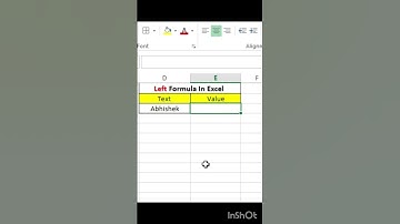 Left Formula In Excel#excel #excelshorts #excelformula #exceltricks