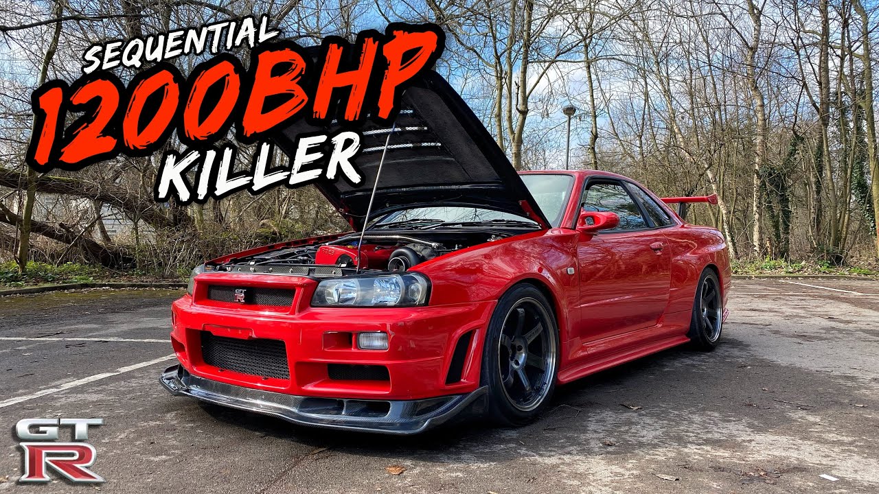 1200WHP NISSAN SKYLINE R34 GTR FIRST DRIVE! *Sequential Manual 