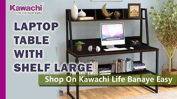How to Assemble Kawachi Computer Desk, Writing Study Table with Space Saving Storage Shelf KW47