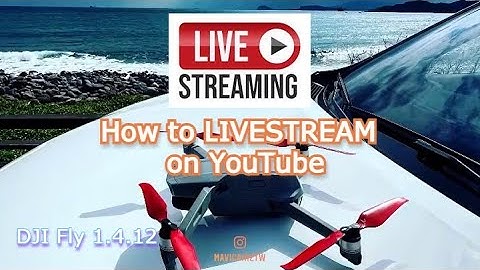 DJI Fly v1.5.0 Tutorial - How to LIVESTREAM on YouTube