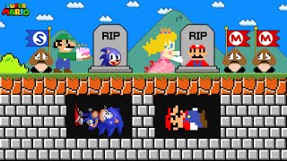 Luigi and Peach R.I.P Mario and Sonic in Super Mario Bros...Please Come Back!