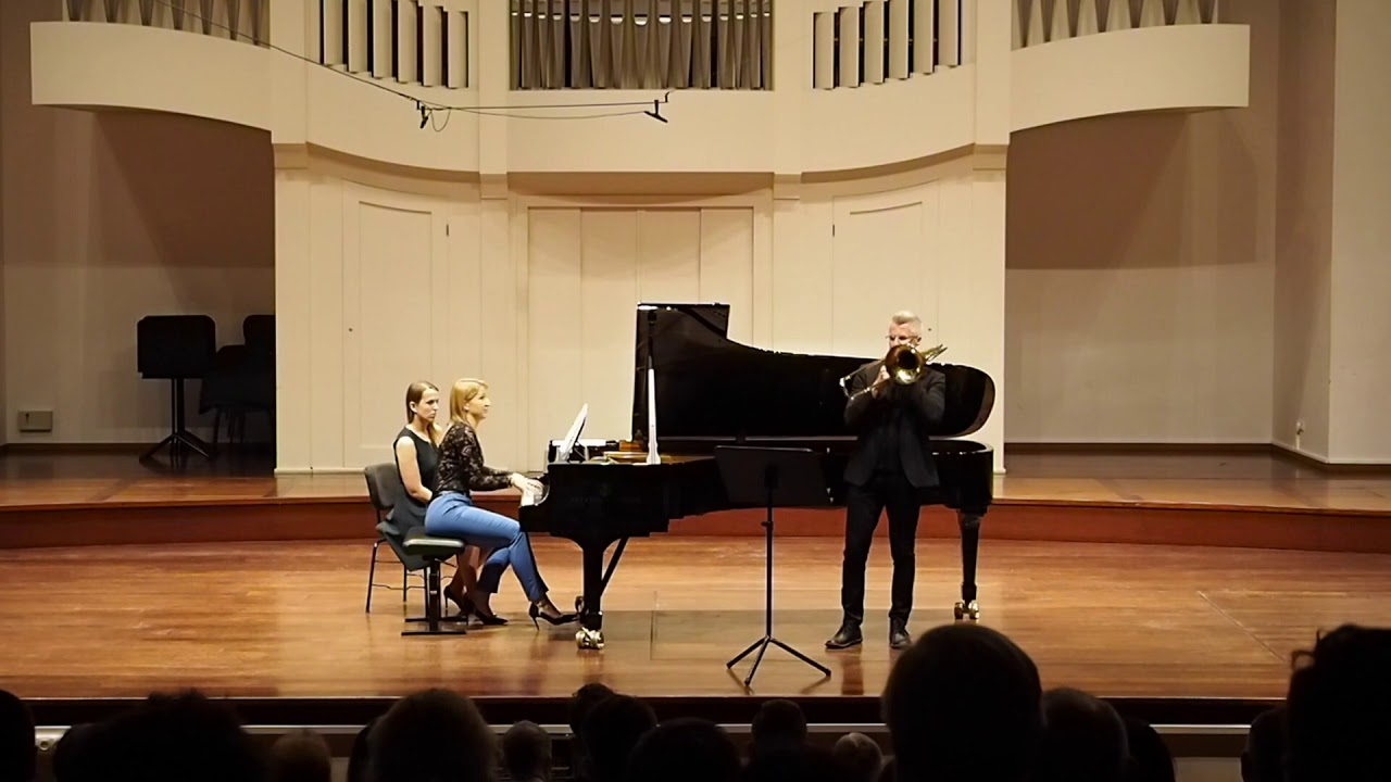 Arrows of Time - Richard Peaslee, mov. I -  György Gyivicsan - trombone, Natalia Domanska - piano