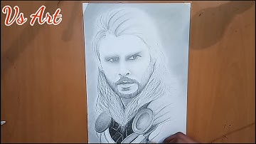 How to draw Thor Sketch | step by step | Chris Hemsworth | full sketch tutorial for beginners