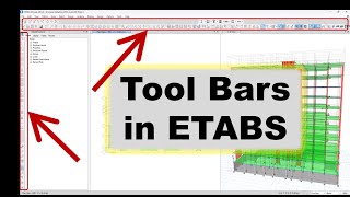 How to return Missing default tool bars in ETABS (ETABS Tips)