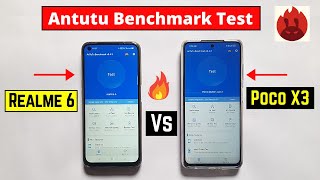 Poco X3 vs Realme 6 Antutu Benchmark Test || G90t vs SD 732G antutu test