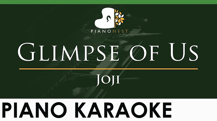 Joji - Glimpse of Us - LOWER Key (Piano Karaoke Instrumental)