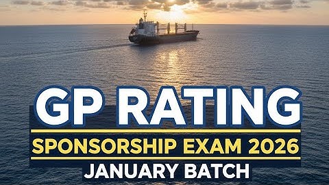 Seven island GP RATING Sponsorship Exam 2026 January Batch