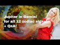 Jupiter in Gemini for all 12 Zodiac Signs 2024- 2025! Live Q n A too! Astrology with Meredith!