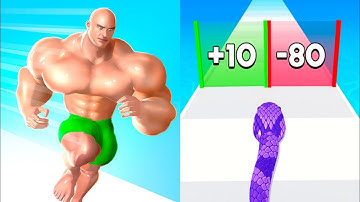 Muscle Rush VS Snake Run - Android Gameplay video