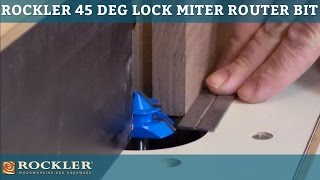 Rockler 45-degree Lock Miter Router Bit