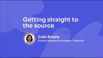 Getting straight to the source | CreatorIQ | How I Pendo