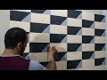 اصنع ديكور دهان ثري دي بنفسك، ابسط طريقة optical illusion 3d design